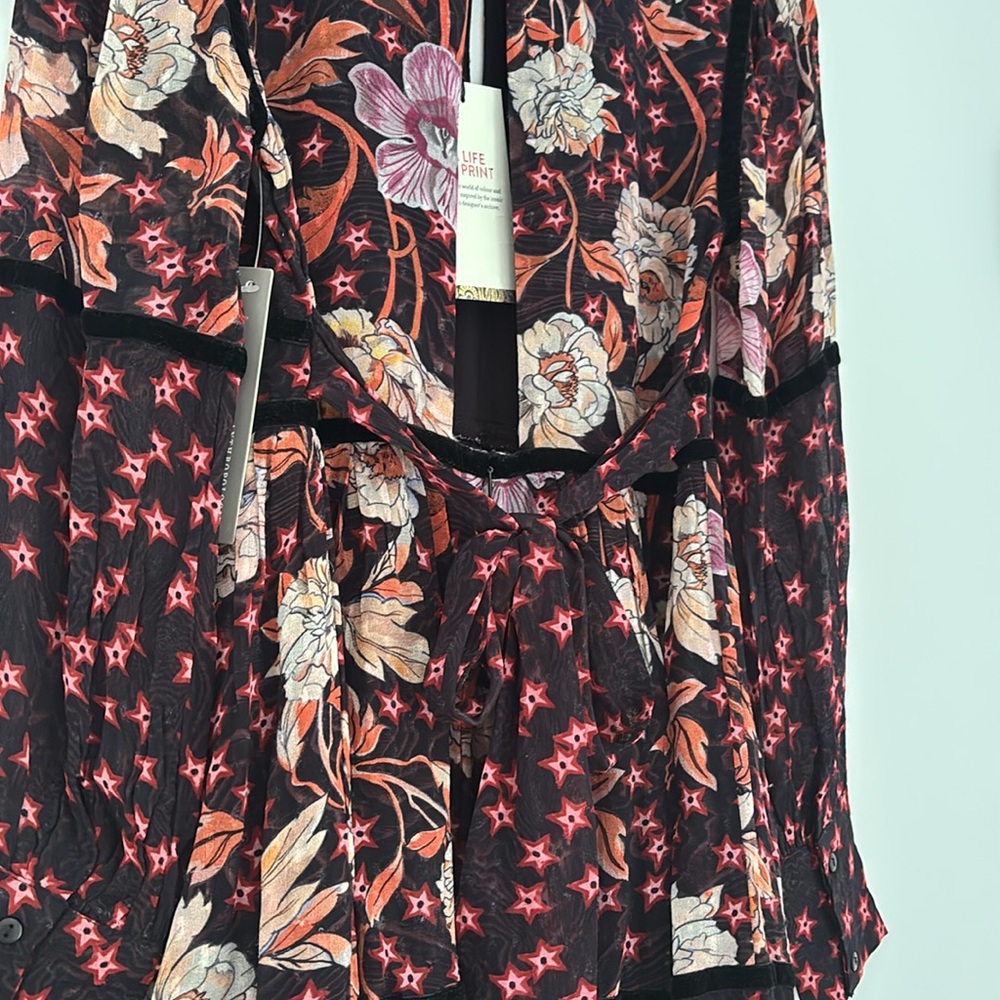 NWT Temperley London x Anthro Mixed-Print Tiered Mini Dress (Price Firm) - Picture 8 of 15